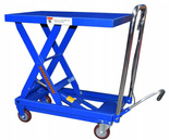 Wózek nożycowy platformowy masztowy (udźwig: 250 kg, wymiary platformy: 45x69 cm, wysokość podnoszenia: 22-73 cm) 13782476