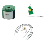 Zestaw: siłownik hydrauliczny, pompa hydrauliczna jednostopniowa, przewód wysokociśnieniowy, szybkozłącze 1/4 ’’ między siłownikiem a przewodem, manometr (w stanie złożonym:100 mm, skok tłoków: 100 mm, udźwig: 10T) 62779537