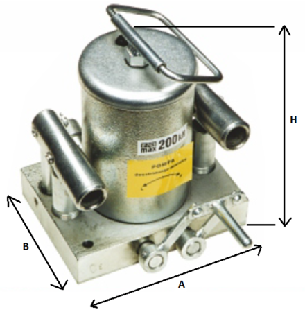 Pompa hydrauliczna ręczna - dwustronnego działania (pojemność zbiornika: 0,7 dm3) 62725755