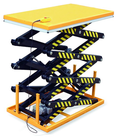 Stacjonarny stół podnośny (udźwig: 800 kg, wymiary platformy: 1700x1000 mm, wysokość podnoszenia min/max: 706-4210 mm) 31046316