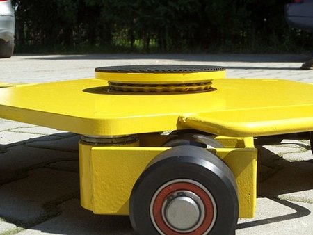 Wózek rotacyjny z płytą obrotową, rolki: 9x nylon (nośność: 3 T) 12258869
