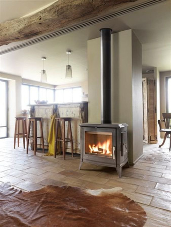 Piec wolnostojący 12kW Sedan L (kolor: antracyt) - spełnia anty-smogowy EkoProjekt 86829187 Piec pod zamówienie.