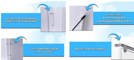 Kabina prysznicowa pięciokątna 90x90 brodzik 23178229