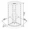 Kabina prysznicowa z hydromasażem 100x100 23178213