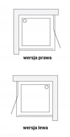 Kabina prysznicowa 80x80 szkło 6mm kwadrat 23178209