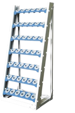Konstrukcja regału do opraw narzędziowych CNC +  7 Półek z gniazdami ISO30 (wymiary: 1525x694x510 mm) 00853986