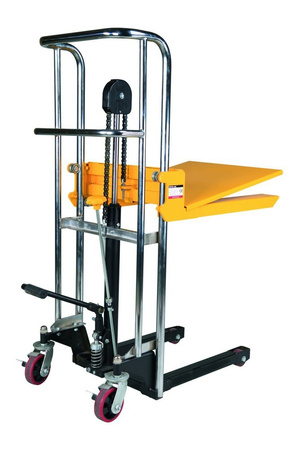 Wózek paletowy/platformowy podnośnikowy GermanTech (max wysokość: 85-850 mm, udźwig: 400 kg, długość wideł: 650 mm) 99724816