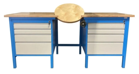 Stół warsztatowy z uchylnym i obrotowym blatem (wymiary: 2000x750x900 mm) 16083247