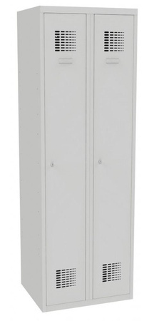 Metalowa szafa ubraniowa, kolor: RAL7035 (jasnoszary) (wymiary: 1800x600x500 mm) 09276669