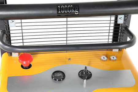 Wózek paletowy elektryczny GermanTech, koła kierownicy i wideł: Nylon i Nylon (max wysokość: 800 mm, udźwig: 1000 kg, długość wideł: 1150 mm) 99729413