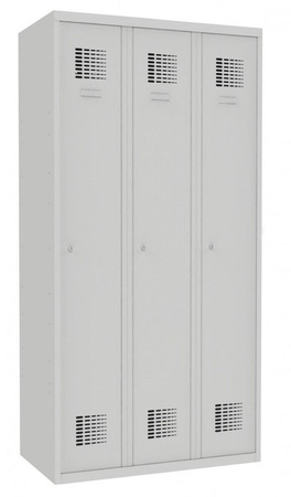 Metalowa szafa ubraniowa, kolor: RAL7035 (jasnoszary) (wymiary: 1800x900x500 mm) 09276674