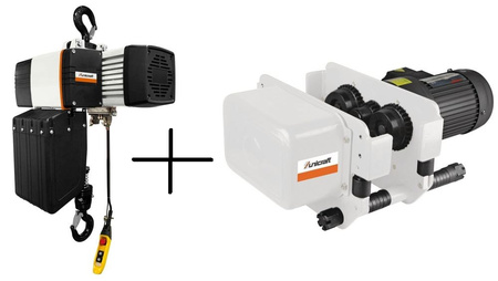 Wózek elektryczny (udźwig: 1 T, szerokość szyny: 74-180 mm) + do wyboru: Elektryczna wyciągarka łańcuchowa Unicraft (udźwig: 1 T, wysokość podnoszenia: 6 m) 32282789