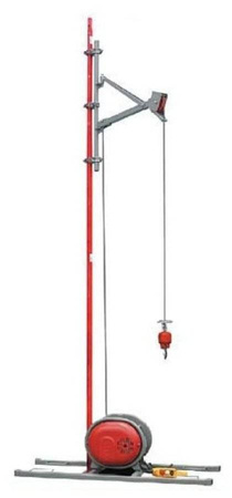 Napęd wciągarki przykręcana 325/30m + szyna H - do wyboru sterowanie ręczne, lina, ramię robocze z masztem 08179942