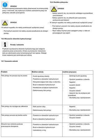 Hydrauliczna prasa warsztatowa wzmocniona z pompą ręczną lub pedałem Unicraft (siła nacisku: 50 t) 32269562
