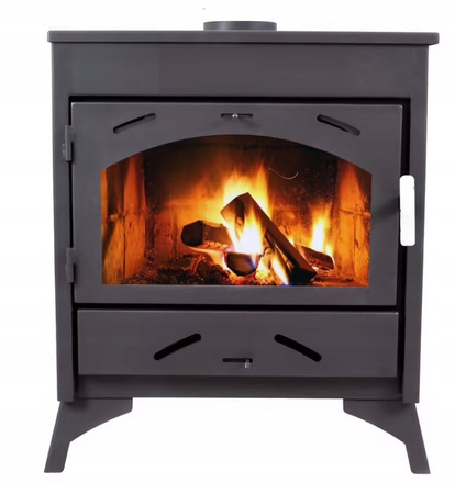 Piec wolnostojący stalowy 9-17kW na drewno (średnica wylotu spalin: 150mm) - spełnia anty-smogowy EkoProjekt 65882981