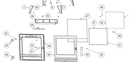 Piec wolnostojący 10kW Sedan M (kolor: emalia kość słoniowa) - spełnia anty-smogowy EkoProjekt 86829181