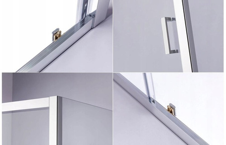 Kabina prysznicowa 120x90 szkło 6mm metal 23178233