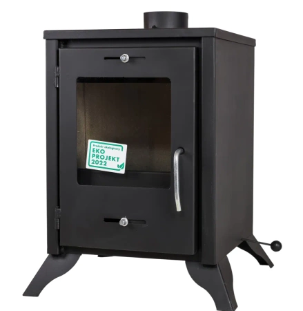 Piec wolnostojący stalowy 6,8kW na drewno (średnica wylotu spalin: 120mm) - spełnia anty-smogowy EkoProjekt 65882973