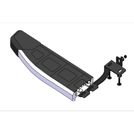 Stopnie boczne, czarne - Mercedes ML W166 2012- (długość: 193 cm) 01655938