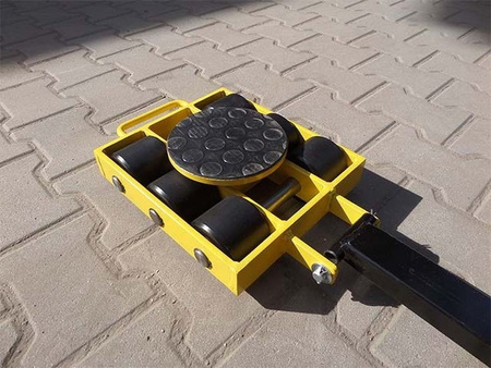 Wózek skrętny 6 rolkowy, rolki: 6x nylon (nośność: 6 T) 12267428