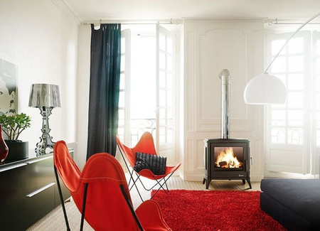 Piec wolnostojący 12kW Sedan L (kolor: antracyt) - spełnia anty-smogowy EkoProjekt 86829187 Piec pod zamówienie.