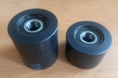 Wózek rotacyjny bez płyty obrotowej do transportu maszyn, urządzeń i sprzętu (rolki: 9x poliamidowe toczone, nośność: 3 ton) 50279760