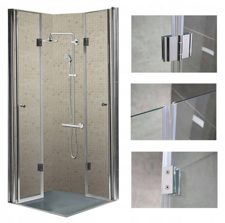 Kabina prysznicowa 90x90 szkło 6mm kwadrat 23178194