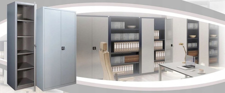 Solidna szafa metalowa wymagania RODO!, kolor: RAL7035 (jasnoszary) (wymiary: 1990x1200x435 mm) 09276470