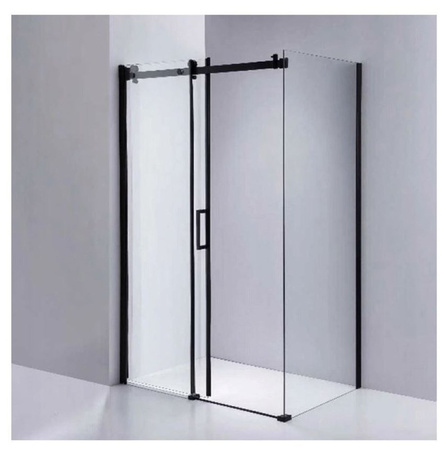 Kabina prysznicowa 100x90 szkło 8mm czarna 23178249