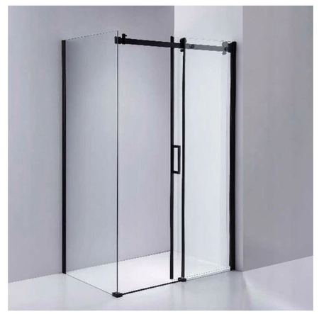 Kabina prysznicowa czarna 100x80 szkło 8mm 23178201