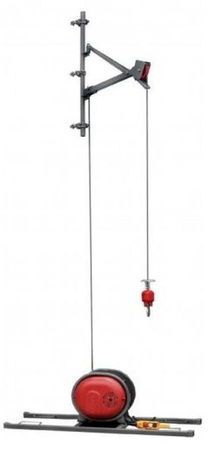 Napęd wciągarki przykręcana 325/30m + szyna H - do wyboru sterowanie ręczne, lina, ramię robocze z masztem 08179942