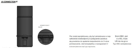 Piec wolnostojący 6kW Alcor (wylot spalin: góra, kolor: antracyt) - spełnia anty-smogowy EkoProjekt 86854925