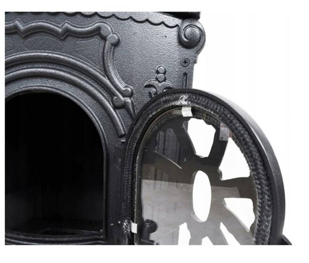 Piec żeliwny koza 9-11kW na drewno (kolor: złoty) 57680086