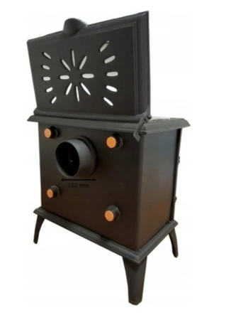 Piec stalowy wolnostojący z płaszczem wodnym i z płytą grzewczą 5,6/8kW - spełnia anty-smogowy EkoProjekt 04483333