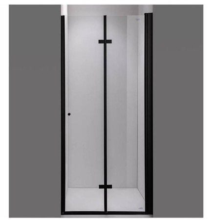 Drzwi prysznicowe 110 cm składane Ścianka black 23179595