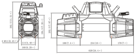 Wyciągarka KingOne BULL-12.0i 12000 lbs [5443kg] 12V (lina stalowa: 10mm x 27m) 81877722