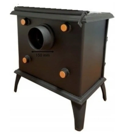 Piec koza żeliwny wolnostojący z płaszczem wodnym 5,6/8kW (kolor: czarny) - spełnia anty-smogowy EkoProjekt 04483329