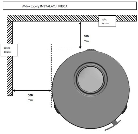Piec wolnostojący 7kW Okino (wylot spalin: góra, kolor: antracyt) - spełnia anty-smogowy EkoProjekt 86854923