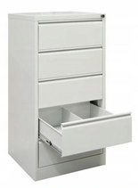 Szafa kartotekowa akta format B5, kolor: RAL7035 (jasnoszary) (wymiary: 1282x608x633 mm) 09276466