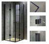 Kabina prysznicowa 80x80 szkło 6mm kwadrat czarna 23178187