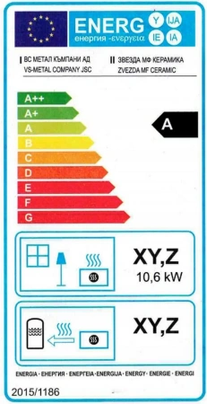 Piec koza wolnostojący piekarnikiem 10,6kW - spełnia anty-smogowy EkoProjekt 04482053