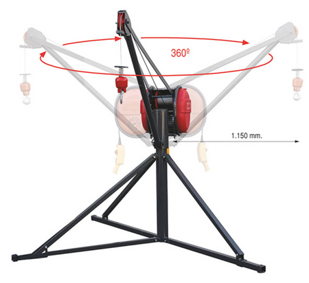 Wciągarka elektryczna linowa budowlana 325kg/30m - do wyboru sterowanie ręczne, lina 08179944