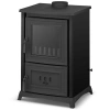 Piec kominek koza żeliwny z płytą grzewczą fajerką czarny 6,5-8,5kW na drewno (średnica wylotu spalin: 130mm) - spełnia anty-smogowy EkoProjekt 99683063