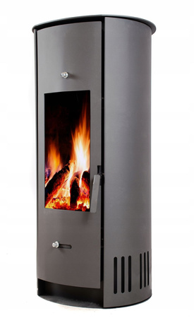 Piec wolnostojący stalowy 6-10kW na drewno (średnica wylotu spalin: 120mm) - spełnia anty-smogowy EkoProjekt 65882974