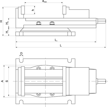 Imadło maszynowe obrotowe (szerokość szczęk: 250 mm) 02861374