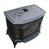 Piec wolnostojący koza 10kW K9 z wylotem spalin fi 150 + Gratis: Rozeta stalowa okrągła fi 150 + Rura stalowa 150/1m + Kolano ruchome 150/90 - spełnia anty-smogowy EkoProjekt 30079553