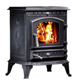 Piec koza żeliwny kominek kominkowy 5,8kW (kolor: czarny) spełnia anty-smogowy EkoProjekt 04480188