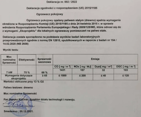 Kuchnia angielka 7kW biała – bez płaszcza wodnego 88870276