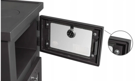 Piec stalowy wolnostojący z płaszczem wodnym i piekarnikiem 10kW - spełnia anty-smogowy EkoProjekt 04483307