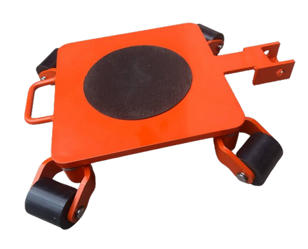 Wózek rotacyjny bez płyty obrotowej do transportu maszyn, urządzeń i sprzętu (rolki: 4x poliamidowe toczone, nośność: 3,3 ton) 50279759